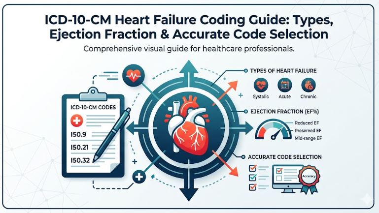 ICD-10-CM Heart Failure Coding Guide: Types, Ejection Fraction & Accurate Code Selection